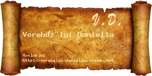 Verebélyi Daniella névjegykártya